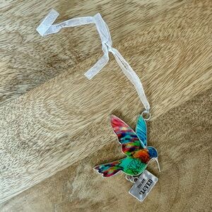 Multicolor Hummingbird Decorative Hummingbird Ornament - 'You Are Loved' Charm